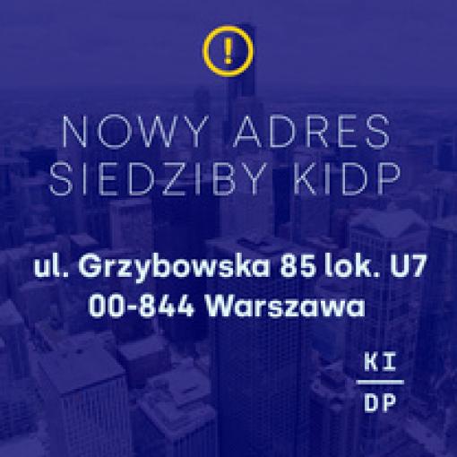 Zmiana adresu siedziby Biura KIDP w Warszawie