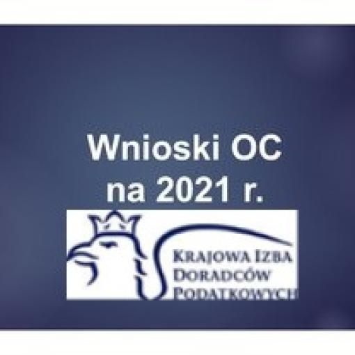 Wnioski OC na 2021 r.