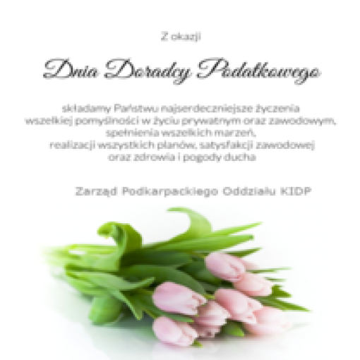 11 maja - DZIEŃ DORADCY PODATKOWEGO 